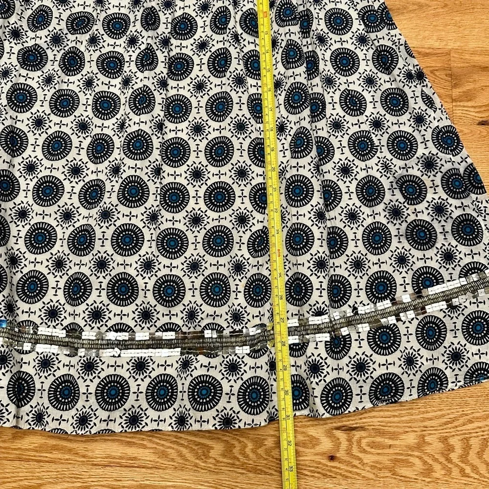 Tory Burch Maxi Skirt in Blue/White (Size 2)